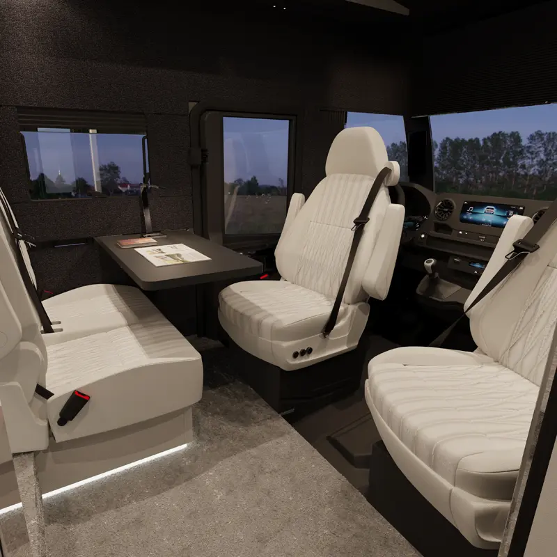 HIP-4Family-Front-Lounge-1-sq The front lounge of 4Family, a family motorhome by HIP Campers.