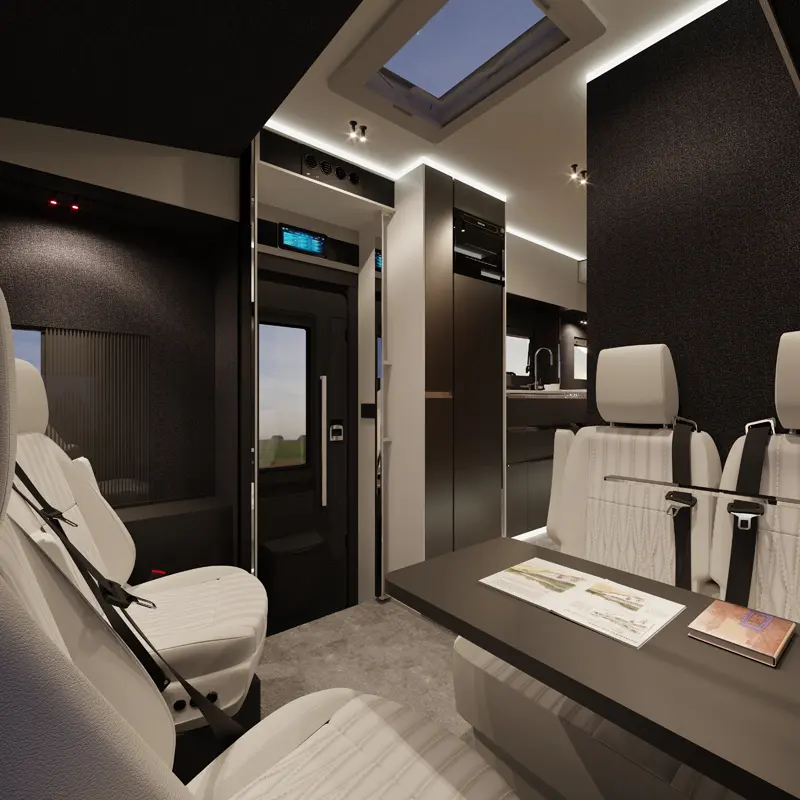 HIP-4Family-Front-Lounge-2-sq The front lounge of 4Family, a family motorhome by HIP Campers.