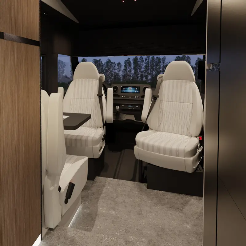 HIP-4Family-Front-Lounge-3-sq The front lounge of 4Family, a family motorhome by HIP Campers.