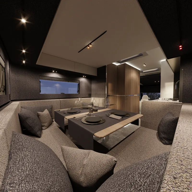 HIP-4Family-Rear-Lounge-1-sq The rear lounge of 4Family, a family motorhome by HIP Campers.