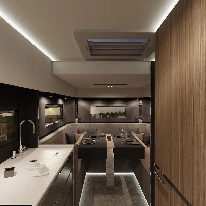 HIP-4Family-Rear-Lounge-3-sq The rear lounge of 4Family, a family motorhome by HIP Campers.