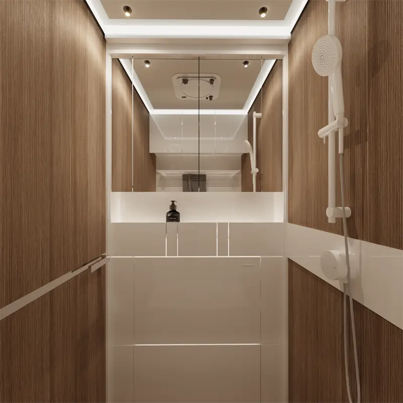 HIP 4Family Motorhome Bathroom with Sink Closed